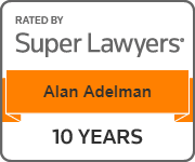 Alan Adelman 10 years Super Lawyers Badge.png